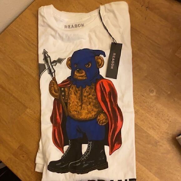 NWT  Reason NYC Knight Bear Doc  Martens Shirt XXL - Picture 3 of 5